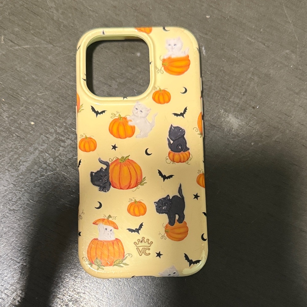 Halloween Cat Phone Case - Yellow